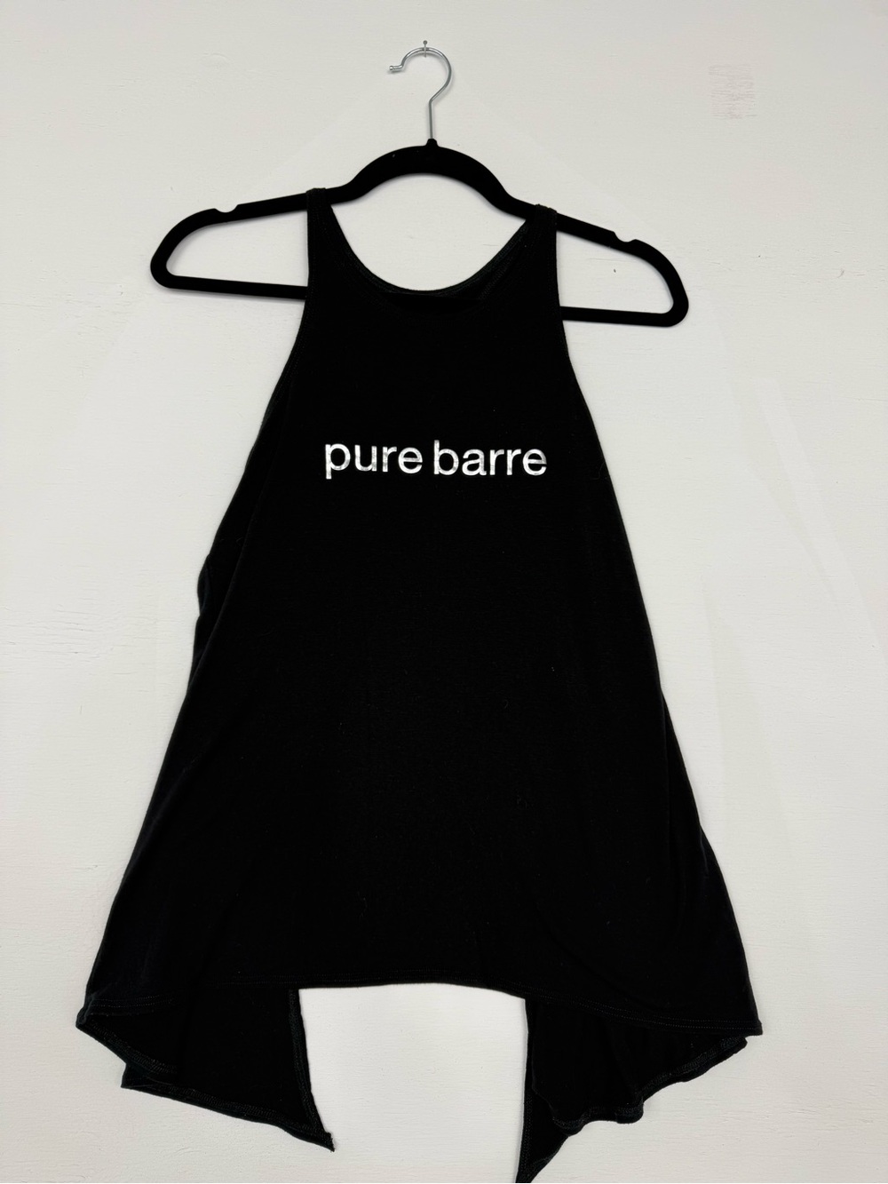 Pure Barre Black Tank with Silver Logo